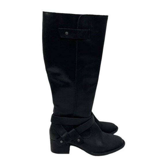 UGG Bandara Size 6 Leather Tall Knee High Heeled Boot Fall Casual Comfort Zipper - Picture 2 of 11